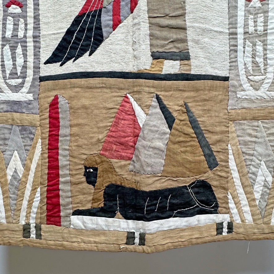Early 20th Century Egyptian Applique Textile Wall Hanging