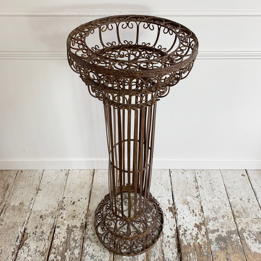 Mid Century Decorative Scrollwork Plant Stand