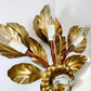 Hans Kogl Gold and Silver Leaf Wall Light