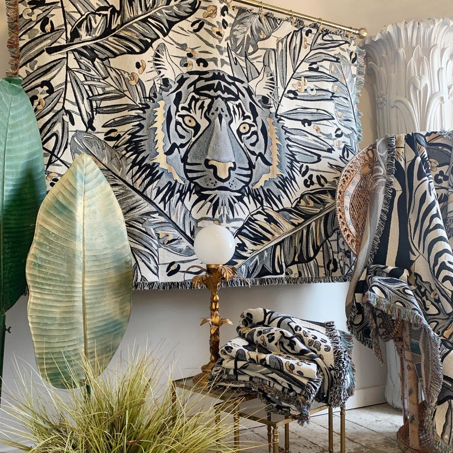 The Tropics Collection 'Tiger' Woven Throw