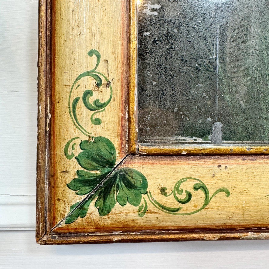 Queen Anne Style Floral Mirror 18th Century