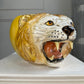 Lion Head Ceramic Planter 1950's Italy