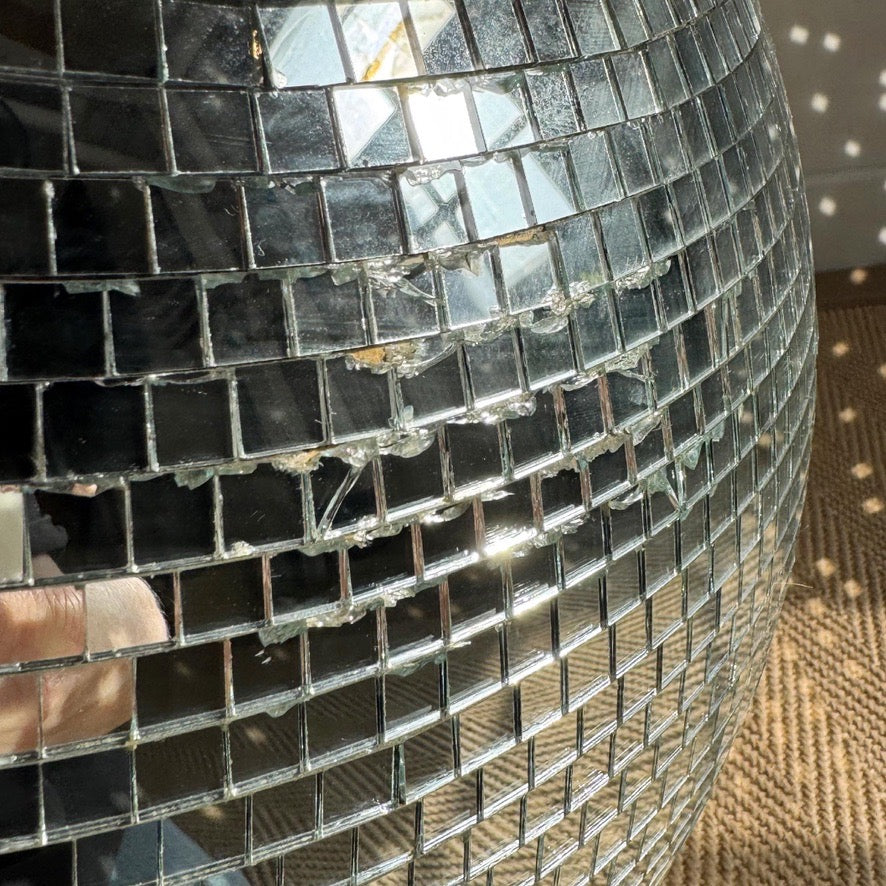 Vintage Original Large 1970's Mirror Ball
