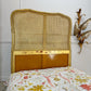 Giltwood Bergere Cane Bed Maple and Co of England Circa 1900