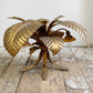 Sergio Terzani Illuminated Gold Palm Leaf Table 1970's