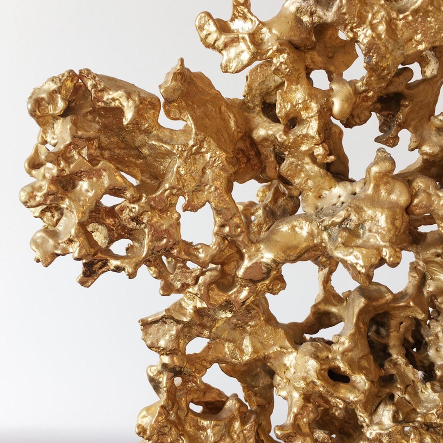 Claude Victor Boeltz 24K Gold Plated 'Exploded' Table Lamp