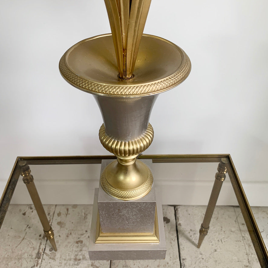 Maison Charles Vase Roseaux Silver & Gold Table Lamp