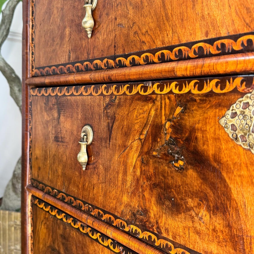 George II Parquetry Chest of Drawers Circa 1730