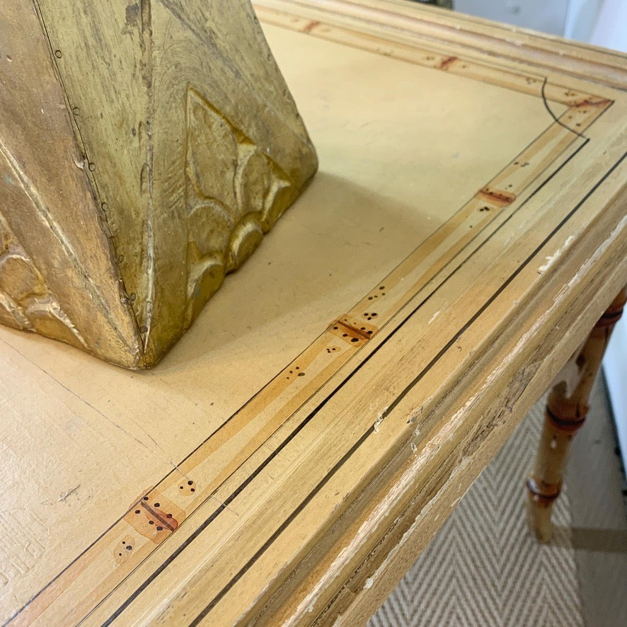 Early 20th Century Painted Faux Bamboo Chippendale Style Centre Table