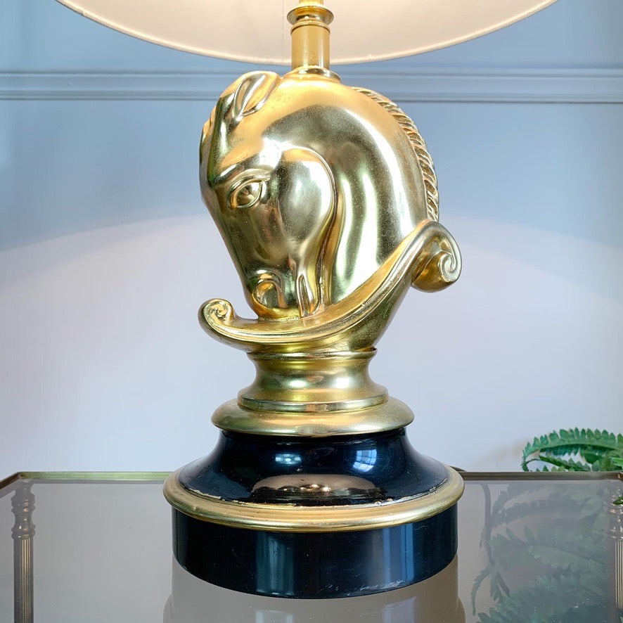 24k Gold Plated Cheval Table Lamp
