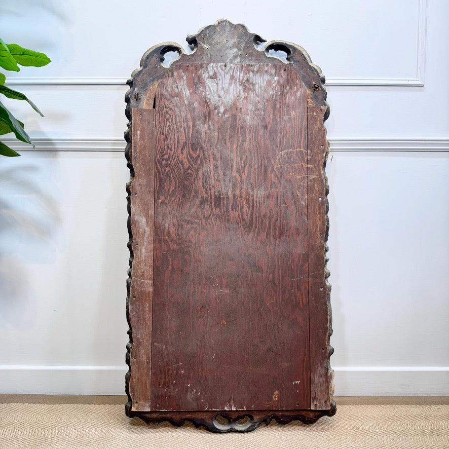 Queen Anne Giltwood Split Plate Mirror