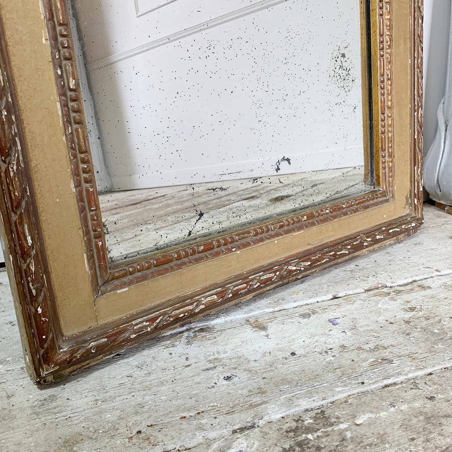 Early 19th C French Gilt Trumeau Mirror