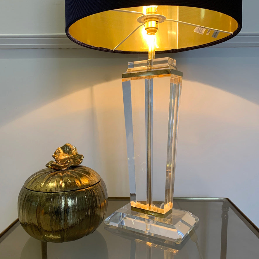 French Mid Century Lucite Table Lamp