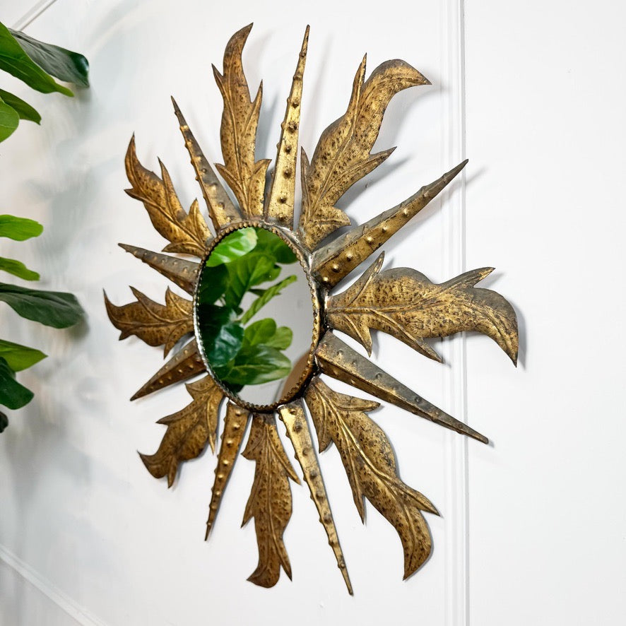 Vintage Spanish Sunburst Mirror 1950's