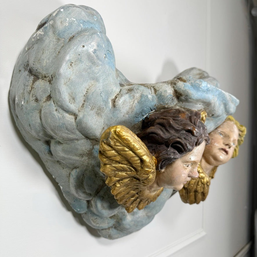 Plaster Putto Wall Shelves Circa 1920