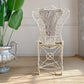 An Ornate White Regency Wirework Iron Chair