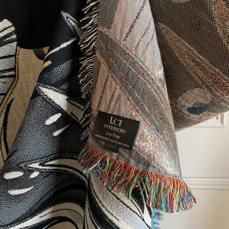 The Tropics Collection 'Hornbill' Woven Throw