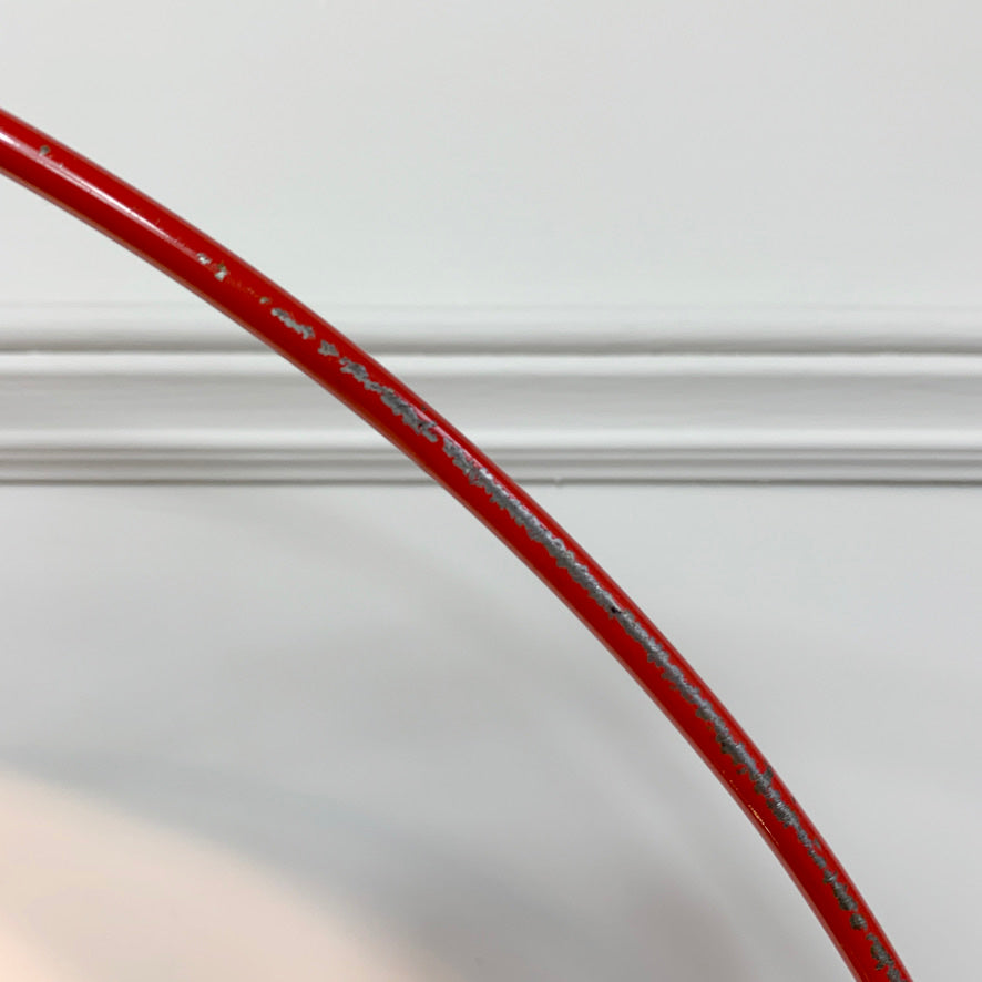 1980's Fischer Leuchten Red Crescent Desk Lamps
