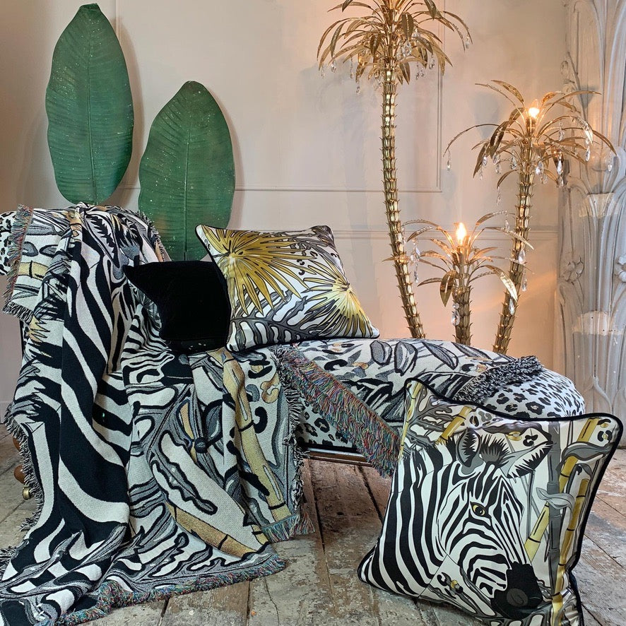 The Tropics Collection 'Zebra' Woven Throw