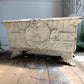 19th Century Large White French Cast Iron Jardiniere