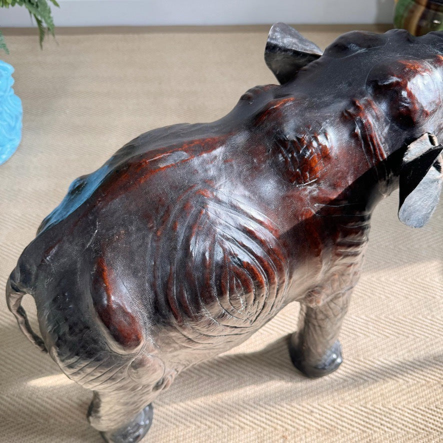 Liberty Of London Leather Elephant Foot Stool