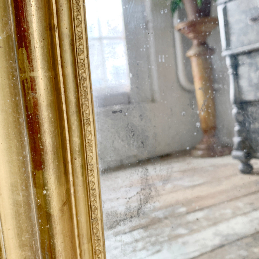 19th Century Antique French Gilt Mirror