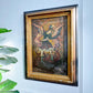 Cuzco School Oil Painting on Canvas of the Archangel Michael defeating Satan 18th Century