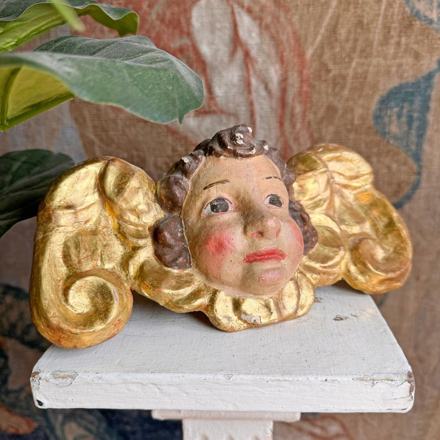 18th Century Giltwood Putti / Cherub
