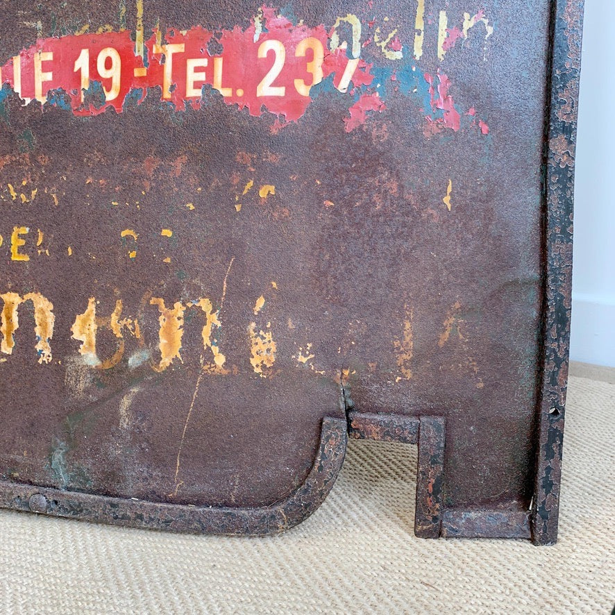 Forged and Wrought Iron Italian Pirelli Advertising Sign Turin 1920
