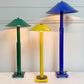 Set of 3 Kostka Lamps France  1970's / 80's
