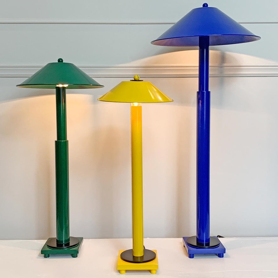 Set of 3 Kostka Lamps France  1970's / 80's
