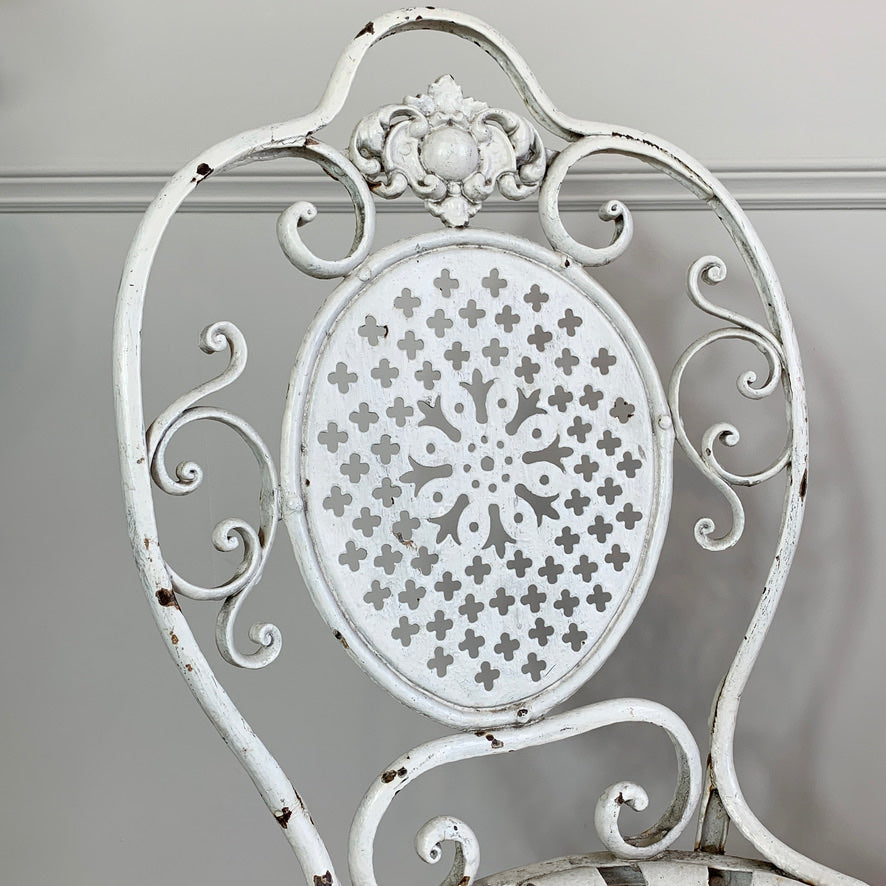 19th Century White Lions Paw Arras Orangery Chair