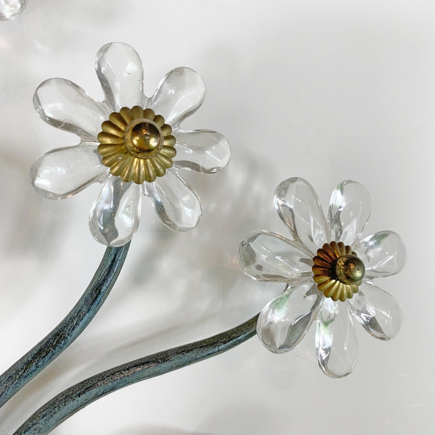 Banci Firenze Murano Glass Flower Wall Sconce