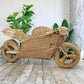 Incredible Life Size Wicker and Bamboo Racing Motorbike