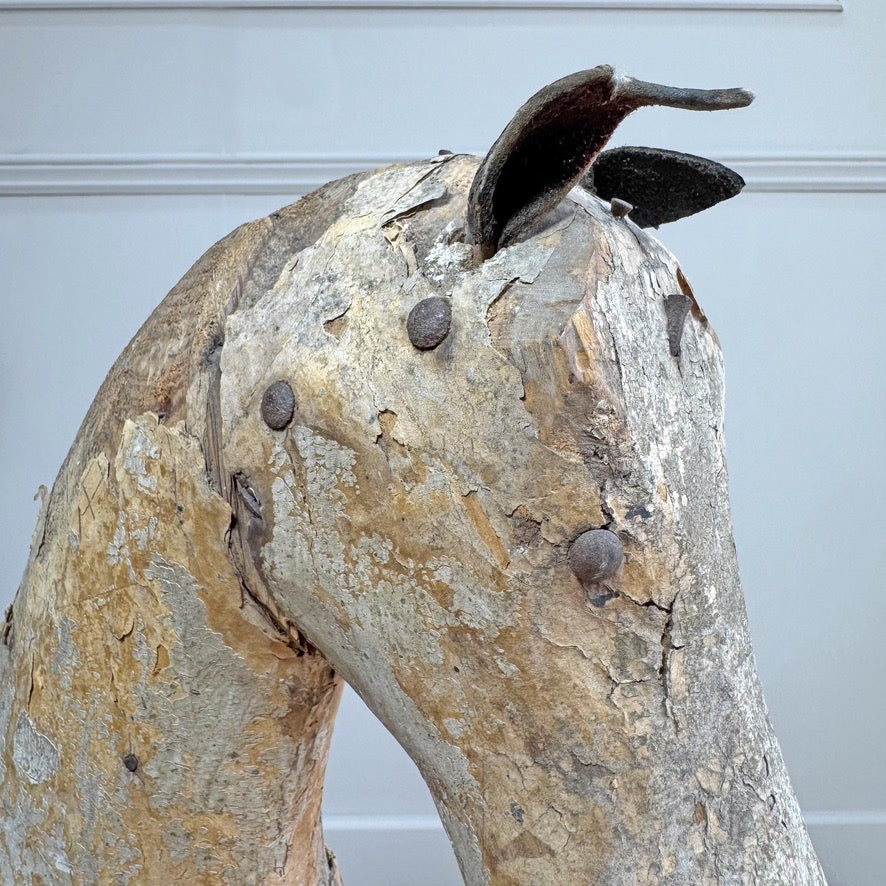 Antique French Wooden Horse