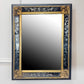 Late 19th Century Gilt and Black Eglomise Wall Mirror