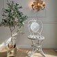 1950's Gilt Metal Italian Wall Light with Painted Flowers
