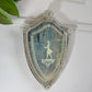 19th Century Venetian Murano Etched Mirror