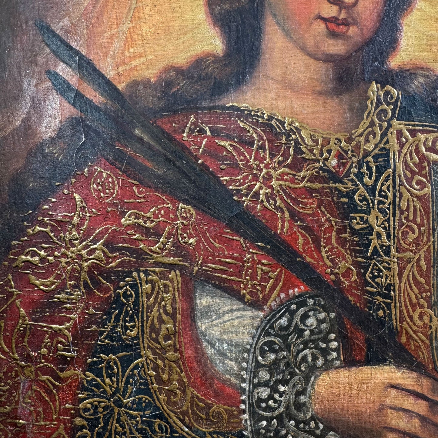 19th Century Cuzco School Oil Painting on Canvas