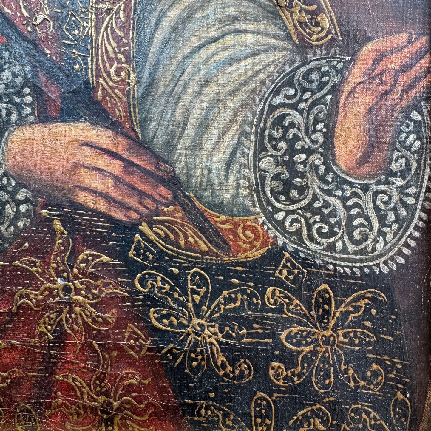 19th Century Cuzco School Oil Painting on Canvas