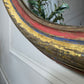 19th Century French Polychrome and Giltwood Quatrefoil Church Mirror