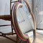 19th Century French Polychrome and Giltwood Quatrefoil Church Mirror