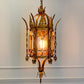 Italian Hand Forged Gilt Lantern 1950's