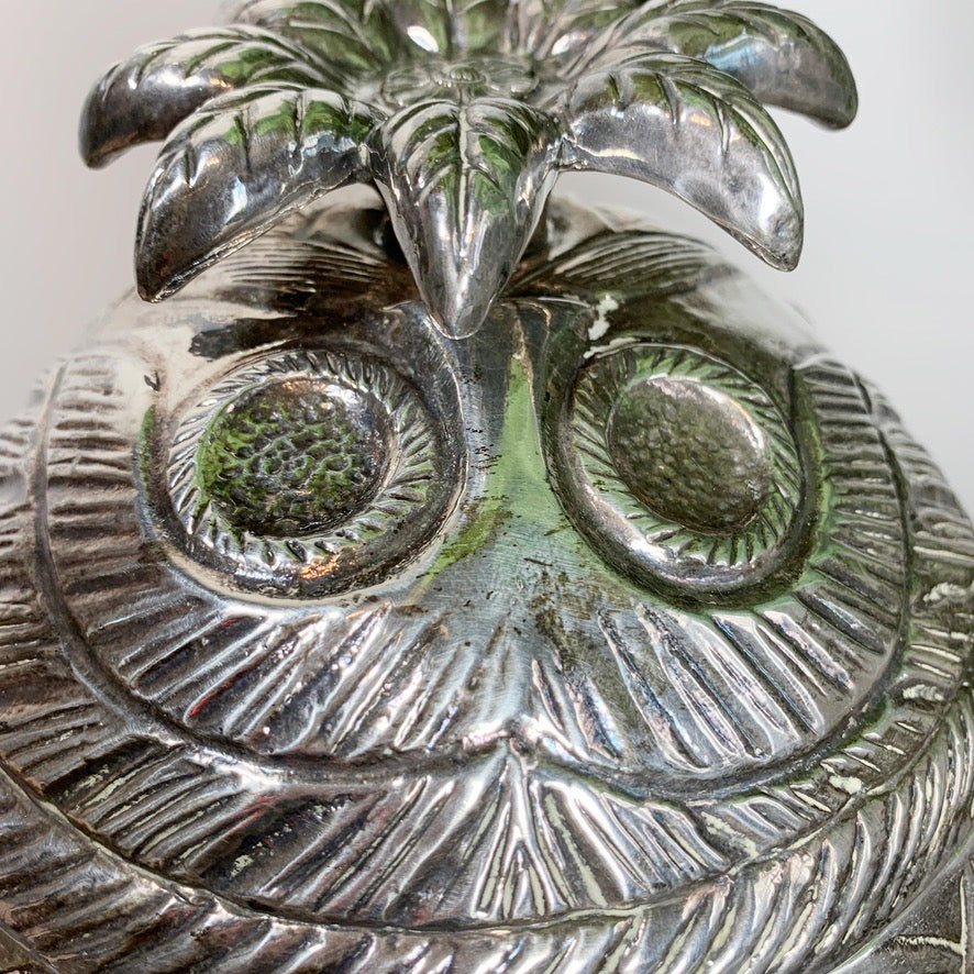 Modernist Silver Breton Design Ice Bucket in the Style of Marc Chagall, 1950's