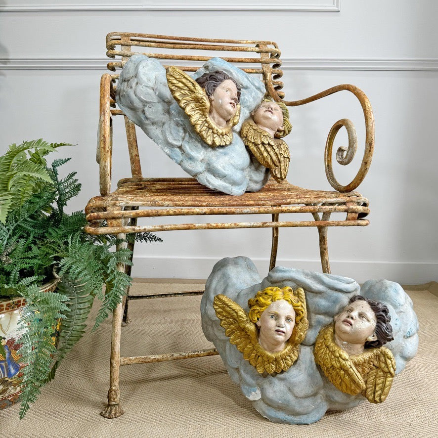 Plaster Putto Wall Shelves Circa 1920