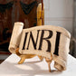 Carved Wood Religious INRI Scroll 18th Century