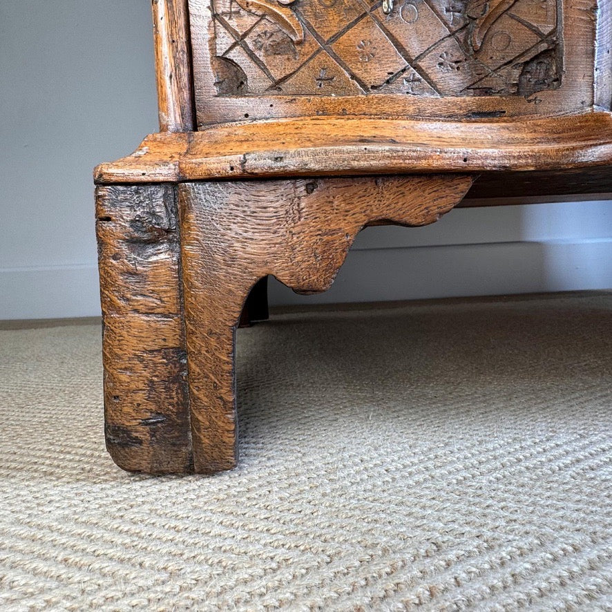 18th Century Carved Ash Dutch Serpentine Chest of Drawers