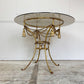 Mid Century Gold Rope & Tassel Table