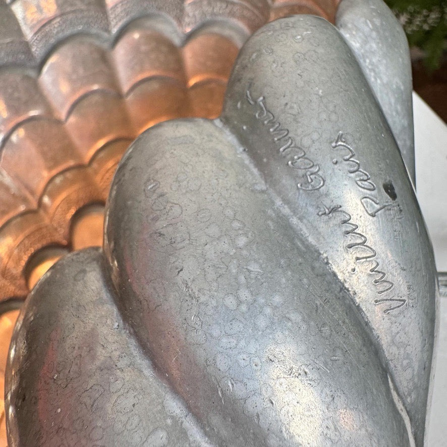Vincent Garnier Pewter Clam Shell Table Lamp