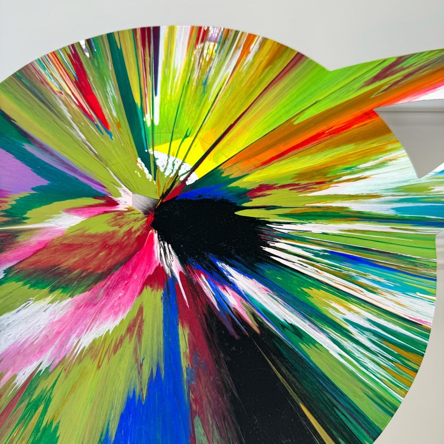 Damien Hirst Saturn Spin Painting Signed to rear and with the Hirst Blind Stamp